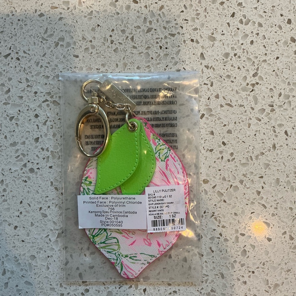 Lilly Pulitzer Lemon Bag Charm